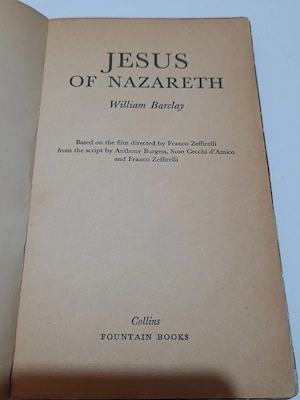  cartea JESUS of NAZARETH - William Barclay  - imagine 3