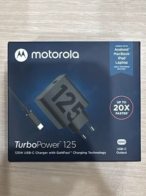 Incarcator originala Motorola TurboPower 125W + cablu usbC Moto Edge G