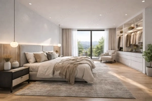 Casă individuală modernă, vedere panoramică