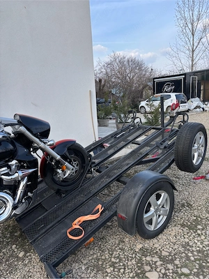 remorca speciala moto 3 posturi  - imagine 3