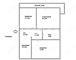 Apartament de vanzare decomandat cu 3 camere balcon etaj 2 in Turnisor - imagine 3