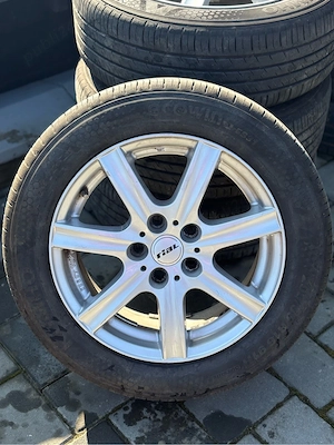Jante aliaj R16 Rial+ cauciucuri de vară - imagine 3