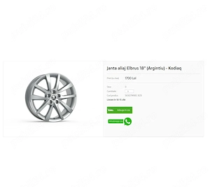 Jante originale - Skoda- model  Elbrus - 235 55 R18 anvelope vara - prindere 5x112. 7Jx18H2 ET43 - imagine 5