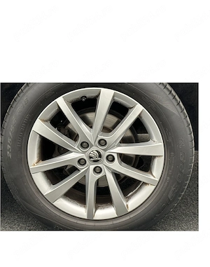 Jante originale - Skoda- model  Elbrus - 235 55 R18 anvelope vara - prindere 5x112. 7Jx18H2 ET43 - imagine 4