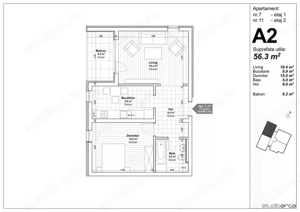 APARTAMENT CU 2 CAMERE IN COMPLEX KARA-BUCOVINA LA 125.000 euro - imagine 6