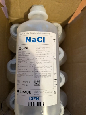 Ser fiziologic perfuzabil 9 mg ml (Na Cl,Clorura de sodiu) 500 ml