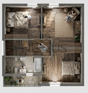 Casa individuala | Miorita - 5 cam - Teren 386mp - Finisaje la alegere - imagine 8