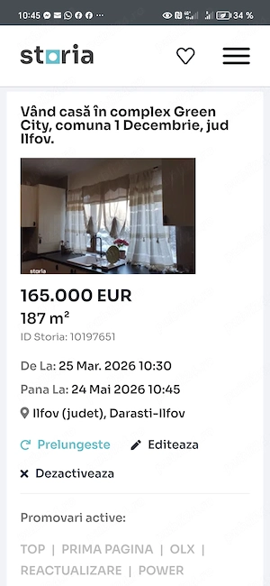 Anunț casa de vânzare. Tip imobil: vilă P+1.An construcție 2020. Sup 187 mp,la sol 78 mp.teren intra