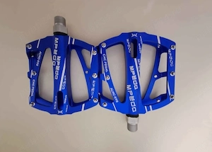 Pedale late platforma aliaj aluminiu bicicleta Mtb Downhill bmx antiderapante 12 crampoane usoare - imagine 2