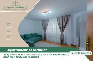 Apartament cu 1 cameră , zona 500 Micalaca,Arad
