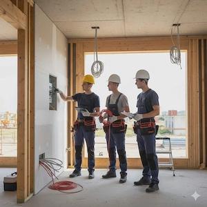 Echipă de electricieni autorizați   Instalații electrice