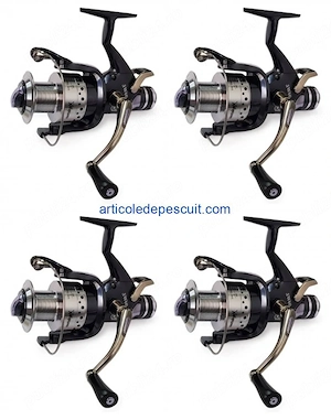 Set 4 Lansete pentru Crap, lungime 3.60 m + 4 mulinete SW 60 cu 10 rulmenti - produse noi - imagine 3