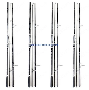 Set 4 Lansete 3,60, pentru CRAP si SOMN, 100% Carbon de 4 Lbs, din 3 bucati - produse noi