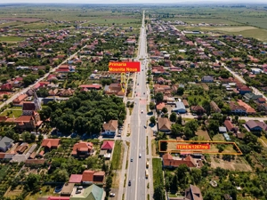 Teren ultracentral in Moșnița Nouă | 1267 mp | Vad comercial excelent - imagine 2
