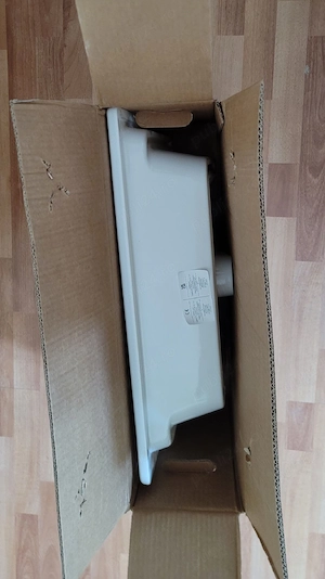 Lavoar ceramic Savini Due Napoli 60W, alb, NOU in cutie - imagine 2