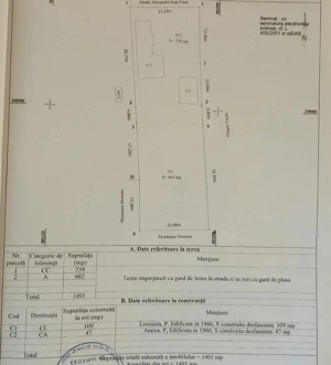 Casa (2 corpuri) si curte de 1401 mp la soseaua principala, Amara! - imagine 3
