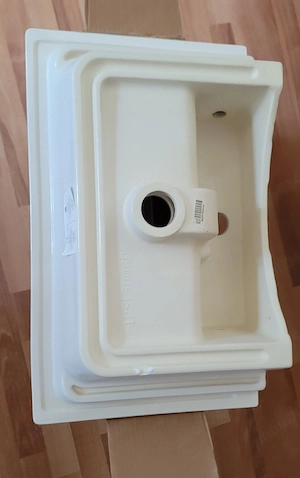 Lavoar ceramic Savini Due Napoli 60W, alb, NOU in cutie - imagine 5