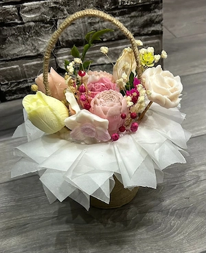 vand flori din săpun și ceara de soia 