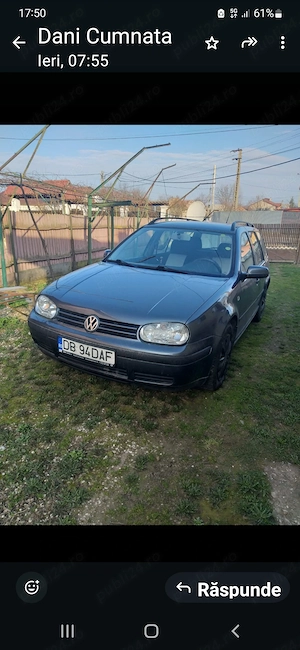 Vând Golf 4 ,motor 1.9 ALH  din 2001 - imagine 3