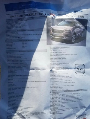 Ford Kuga Vignale 4X4 2019 - imagine 2