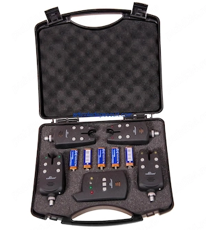 Set 4 senzori si statie, wireless, cu valigeta de transport (butoane rotunde)   produse noi