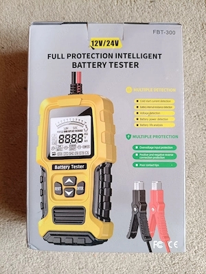 Tester Baterie Auto FBT-300 12V-24V, 100-2000 CCA, 2-220 Ah - NOU, SIGILAT - imagine 8