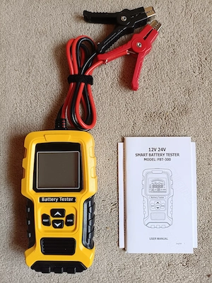 Tester Baterie Auto FBT-300 12V-24V, 100-2000 CCA, 2-220 Ah - NOU, SIGILAT - imagine 4