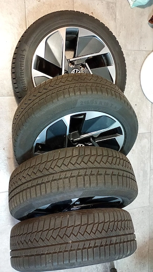 vand genti de VW ID 3 de 18 cu gume de iarna nou - imagine 3