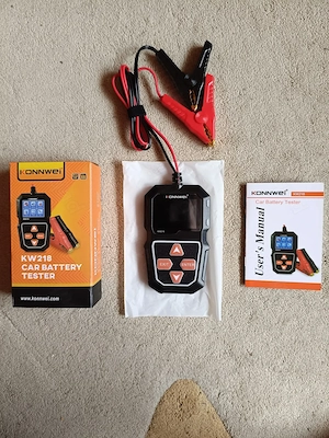Tester Baterie Auto KONNWEI KW218 - 6/12V, 100-2000CCA, 2-220Ah - NOU, SIGILAT - imagine 2