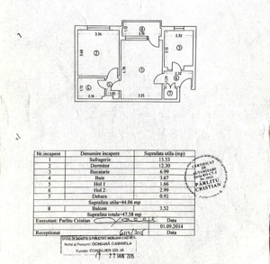 Apartament 2 camere | Tomis II | etaj 3 | mobilat, utilat | centrală gaz - imagine 14
