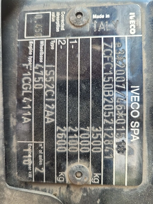 Iveco Daily 50 35-150 prelata 6.2 m, cat B, 3.5 to, un singur proprietar, stare foarte buna  - imagine 2