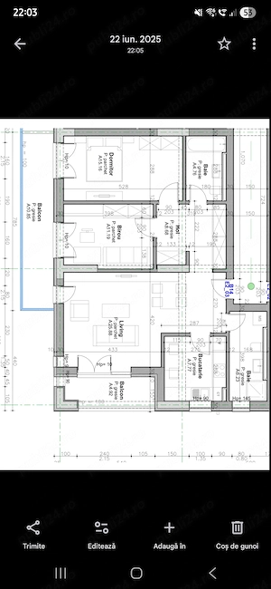 Apartament 3 camere, 96 mp, Tomis Plus