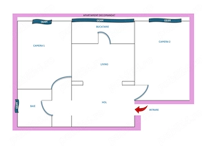 Apartament de vanzare - direct de la Proprietar ( fara Agentii) 