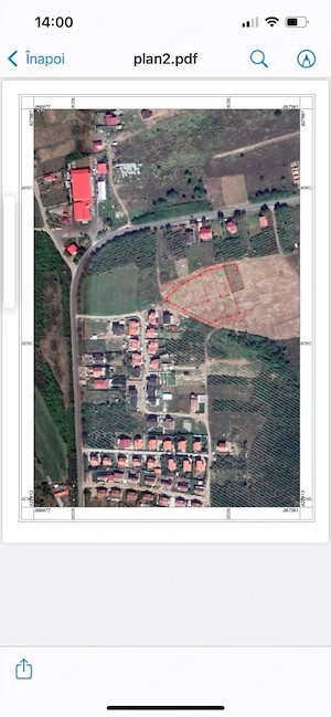 Teren intravilan cu puz 593mp 