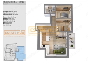 Apartamente premium 3 camere | Standarde NZEB | Zona centrala - imagine 4