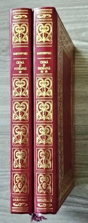 crimă și pedeapsă de dostoievski 2 volume prietenii cartii heritage 13+heritage 14 604 pagini