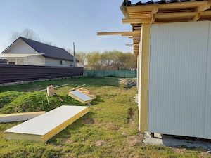 Vând teren intravilan +construcție pe structura metalica inceputa teren 712 mp,vonstrucyia 100 mp  - imagine 4