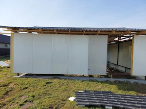 Vând teren intravilan +construcție pe structura metalica inceputa teren 712 mp,vonstrucyia 100 mp  - imagine 3