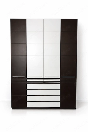 Sifonier cu 4 usi si 4 Sertare; Dulap cu rafturi si spatii depozitare