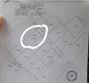 Vând teren 870mp intravilan episcopia   oncea  cu proiect casă