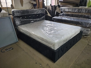 vând paturi tapitate  - imagine 4