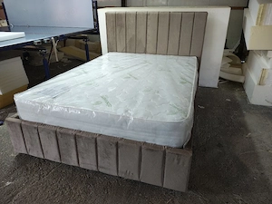 vând paturi tapitate  - imagine 2