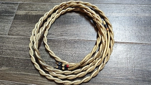 Cabluri RCA 5m premium, ecranate, conectori aurii   set 2 bucăți   sunet Hi-Fi