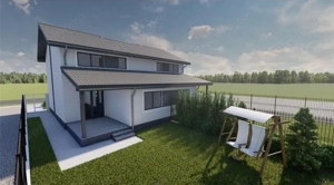 COMISION 0%, Duplex 4 Camere, La Cheie, P+E, 95MP, 335 Teren, SACALAZ - imagine 3