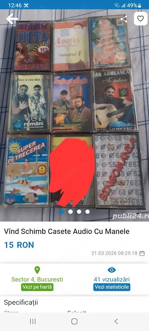 Vînd Schimb Casete Audio Cu Manele