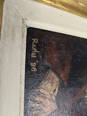 Tablou "Rabin bătrân", studiu după Rembrandt