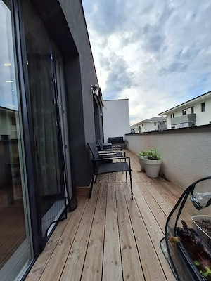 Apartament 2 camere ultrafinisat, mobilat și utilat la cheie, terasă 12mp, în Terra,Floresti - imagine 10