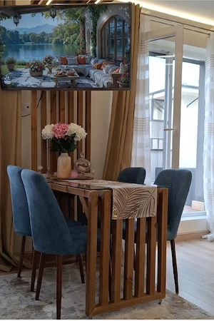 Apartament 2 camere ultrafinisat, mobilat și utilat la cheie, terasă 12mp, în Terra,Floresti - imagine 4