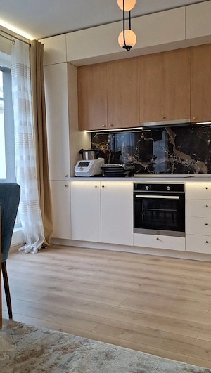 Apartament 2 camere ultrafinisat, mobilat și utilat la cheie, terasă 12mp, în Terra,Floresti - imagine 5