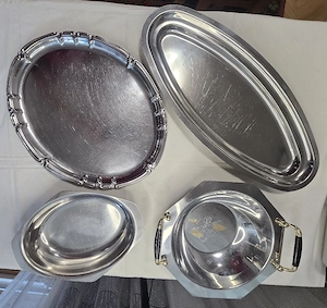 Colecție platouri de inox vintage